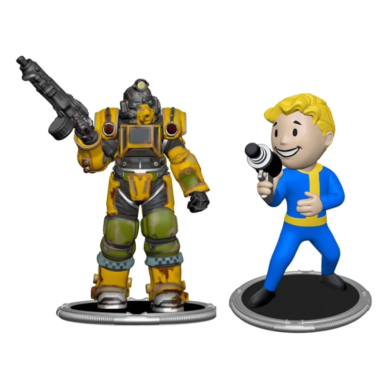 Fallout pack 2 figures Set A Excavator & Vault Boy (Gun) 7 cm