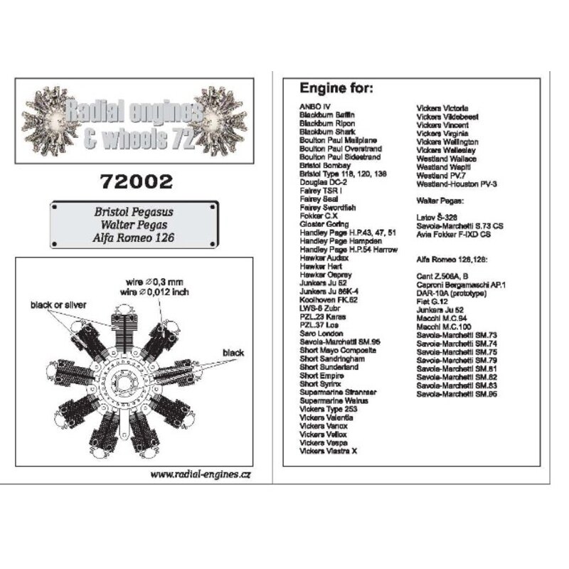 Bristol Pegasus radial engine As used on... ANBO IV Blackburn Baffin Blackburn Ripon Blackburn Shark Boulton Paul Mailplane Boul