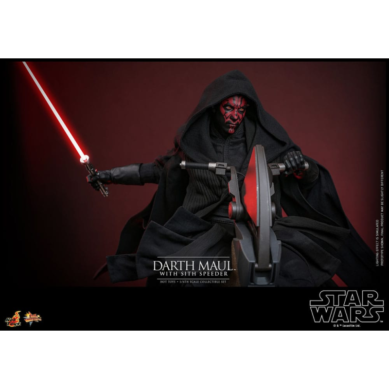 Star Wars Episode I figure Movie Masterpiece 1/6 Darth Maul with Sith Speeder 29 cm