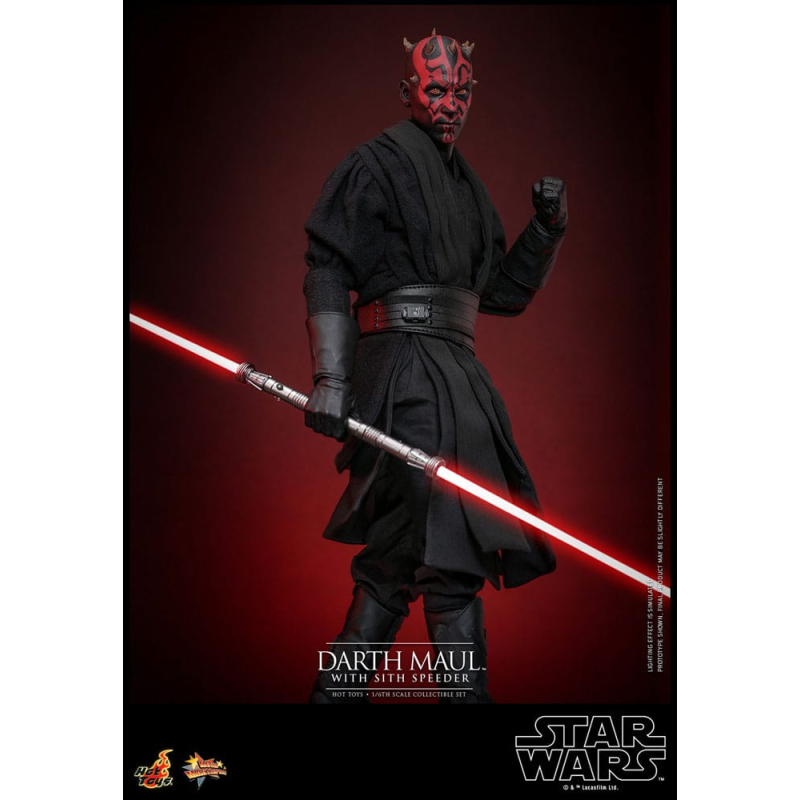 Star Wars Episode I figure Movie Masterpiece 1/6 Darth Maul with Sith Speeder 29 cm