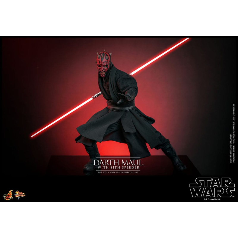 Star Wars Episode I figure Movie Masterpiece 1/6 Darth Maul with Sith Speeder 29 cm