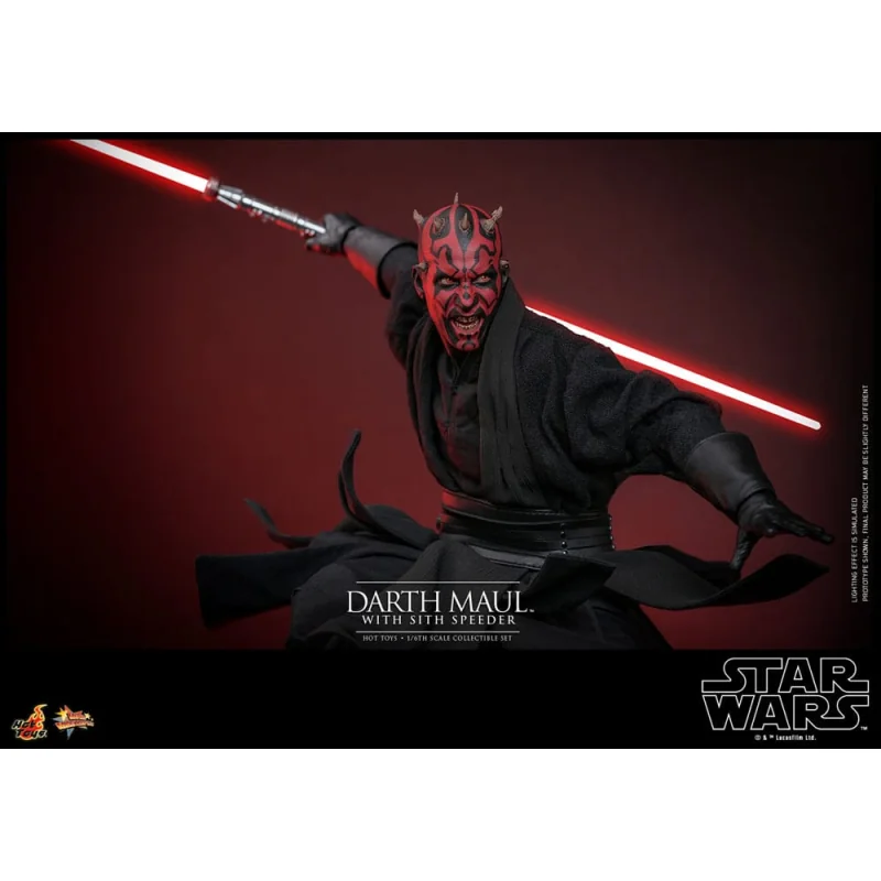 Star Wars Episode I figure Movie Masterpiece 1/6 Darth Maul with Sith Speeder 29 cm