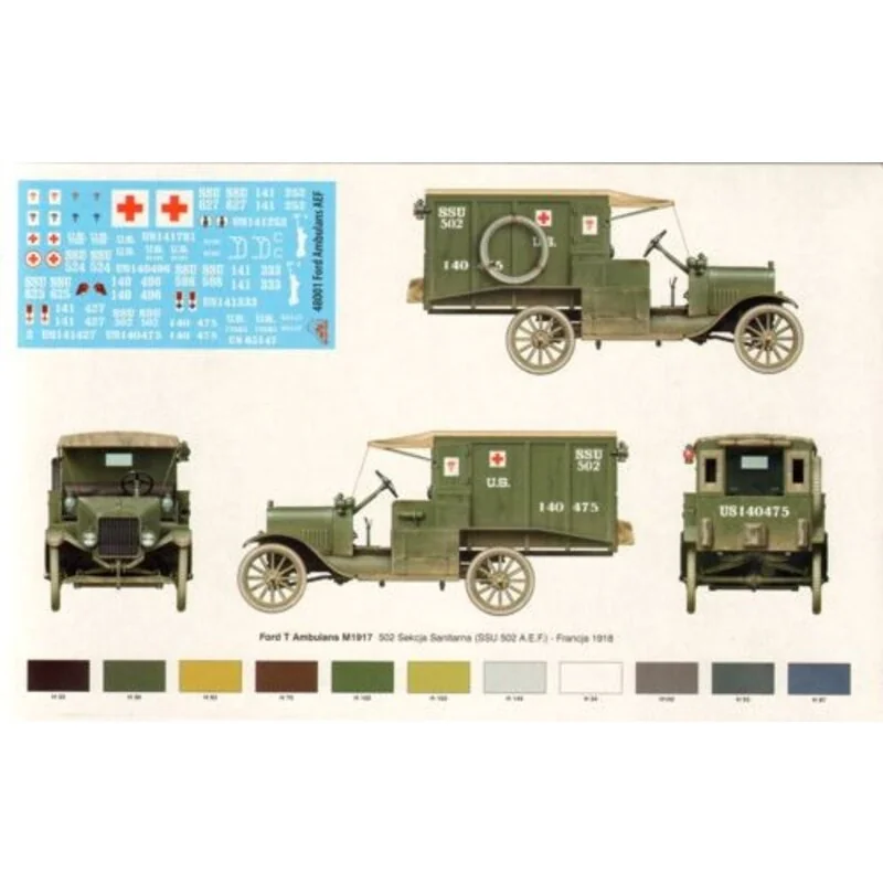 Ford T Ambulans M1917 A.E.F