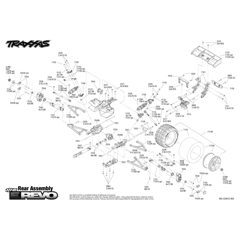 Traxxas - E-REVO 4x4 1/16 BRUSHED WITH BATTERY + CHARGER