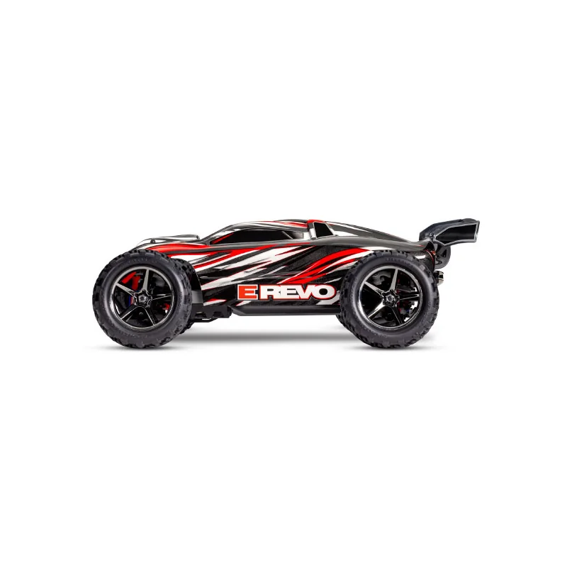 Traxxas - E-REVO 4x4 Red 1/16 BRUSHED WITH BATTERY + CHARGER