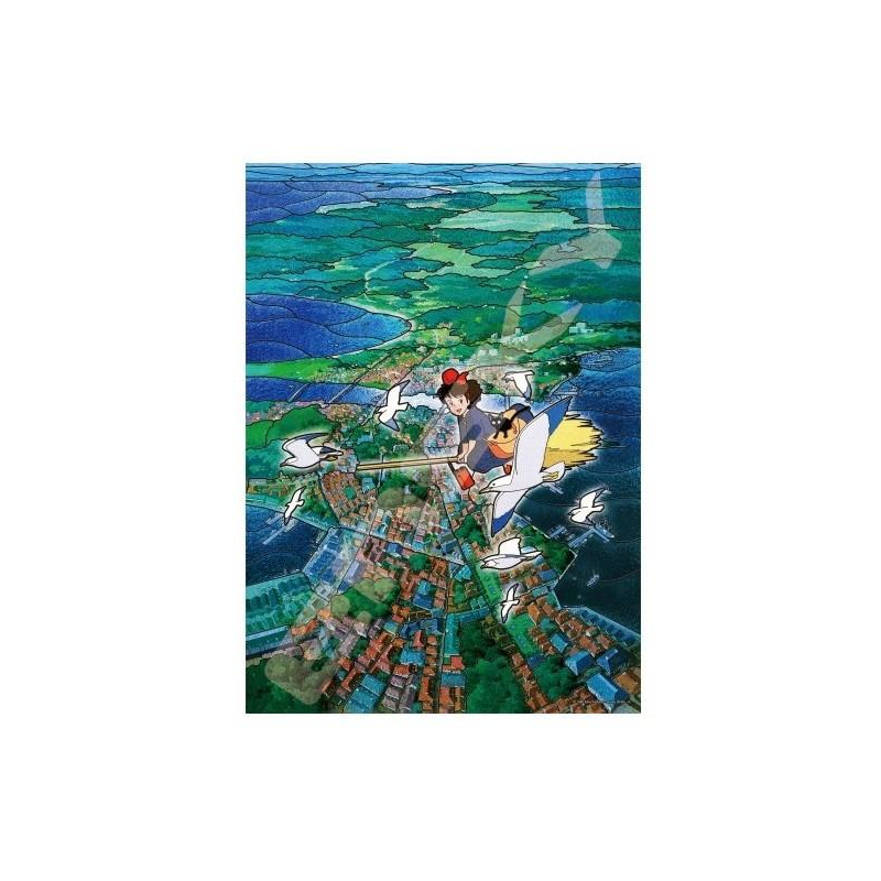 KIKI THE LITTLE WITCH - Koriko Sky - Stained Glass Puzzle 500P