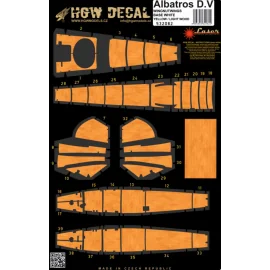 Albatros DV / D.Va - Yellow panels base white | pre-cut (laser) | Wingnut Wings