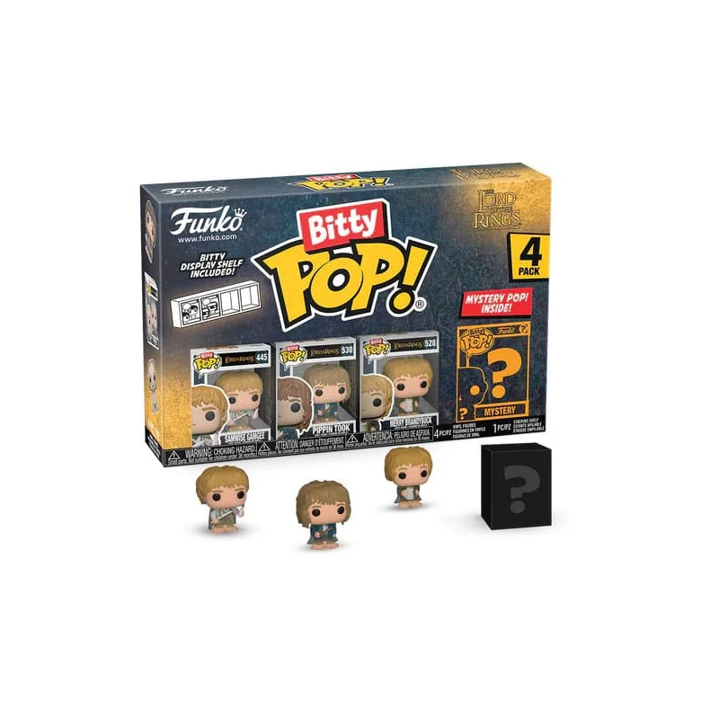 The Lord of the Rings pack 4 Bitty POP Statues! Vinyl Samwise 2.5 cm