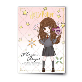 HARRY POTTER - Hermione - Greeting Card with Pin 