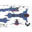 Space Pirate Battleship Arcadia 2nd Original Comic Ver. 1/1500 model