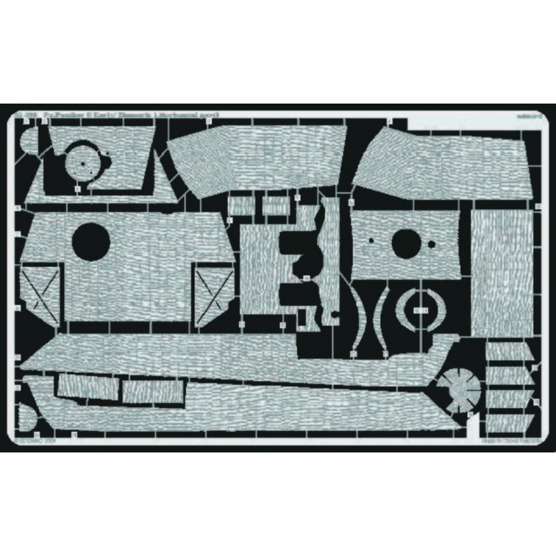 Zimmerit Panther G early - horizontal direction Zimmerit (designed to be assembled with model kits from Tamiya)