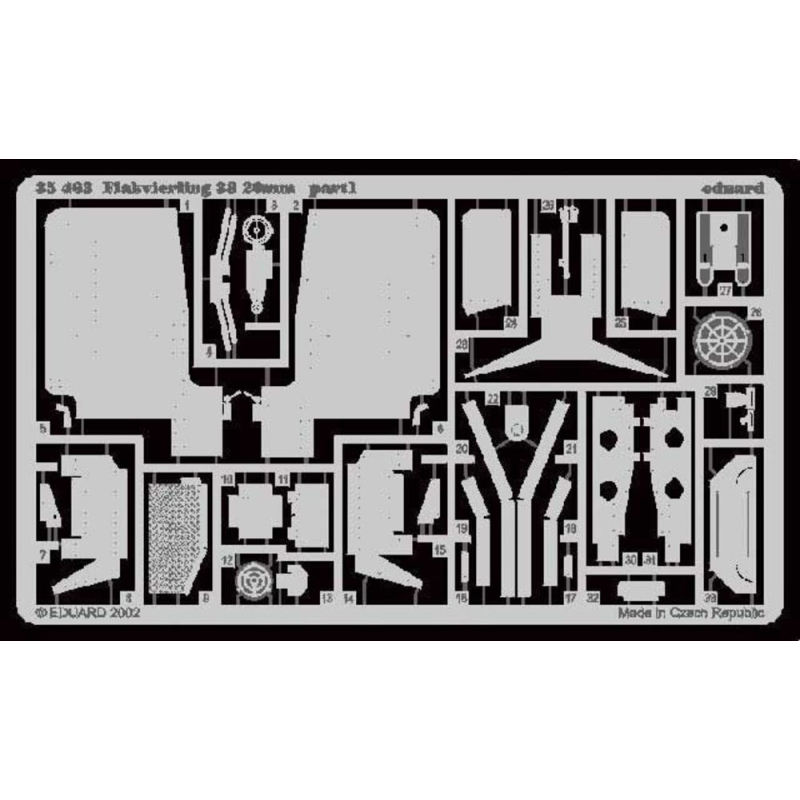 Flakvierling 38 (designed to be assembled with model kits from Tamiya kit TA35091)