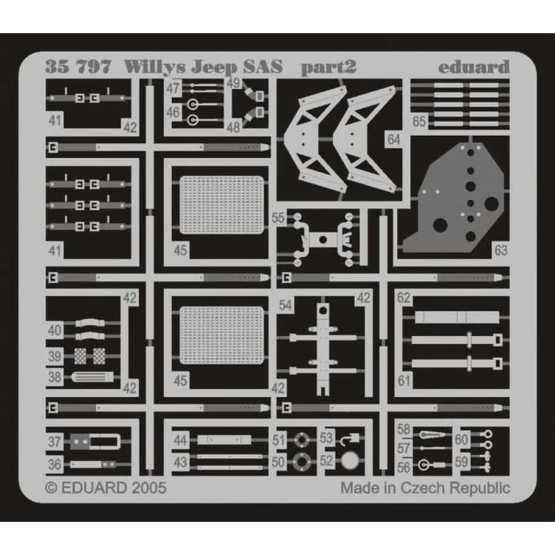 SAS Willys Jeep (designed to be assembled with model kits from Tamiya TA35033)