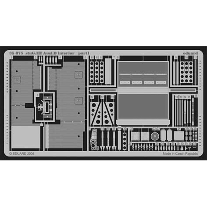 StuG.III Ausf.B interior (designed to be assembled with model kits from Tamiya)