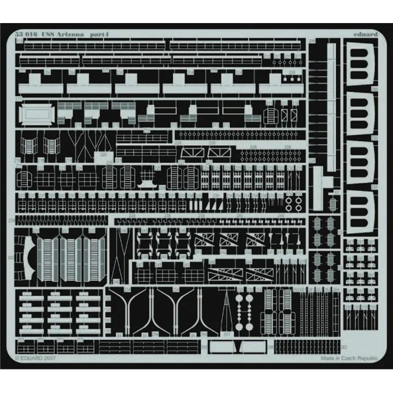 USS Arizona (designed to be assembled with model kits from Mini Hobby Models)