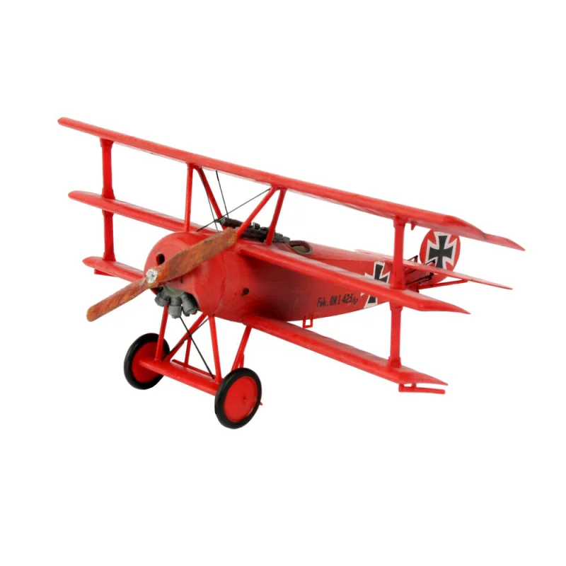 Fokker Triplane Dr.1 Set - box containing the model, paints, brush and glue