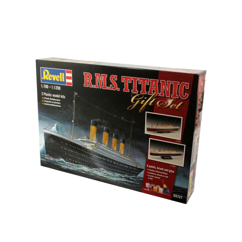 Gift-Set ,Titanic, 2 kits included plus paints, paint brush and glue