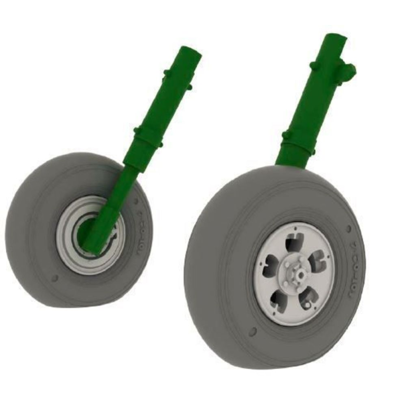 Supermarine Spitfire Mk.II wheels (designed to be used with Revell kits) [Mk.I]