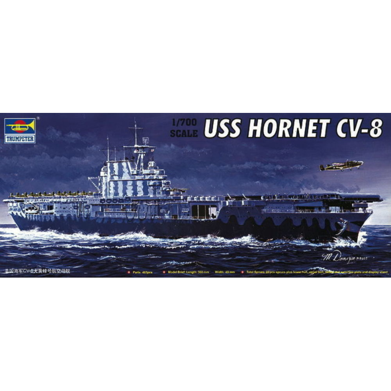 1/700 USS Hornet CV8 US Aircraft Carrier