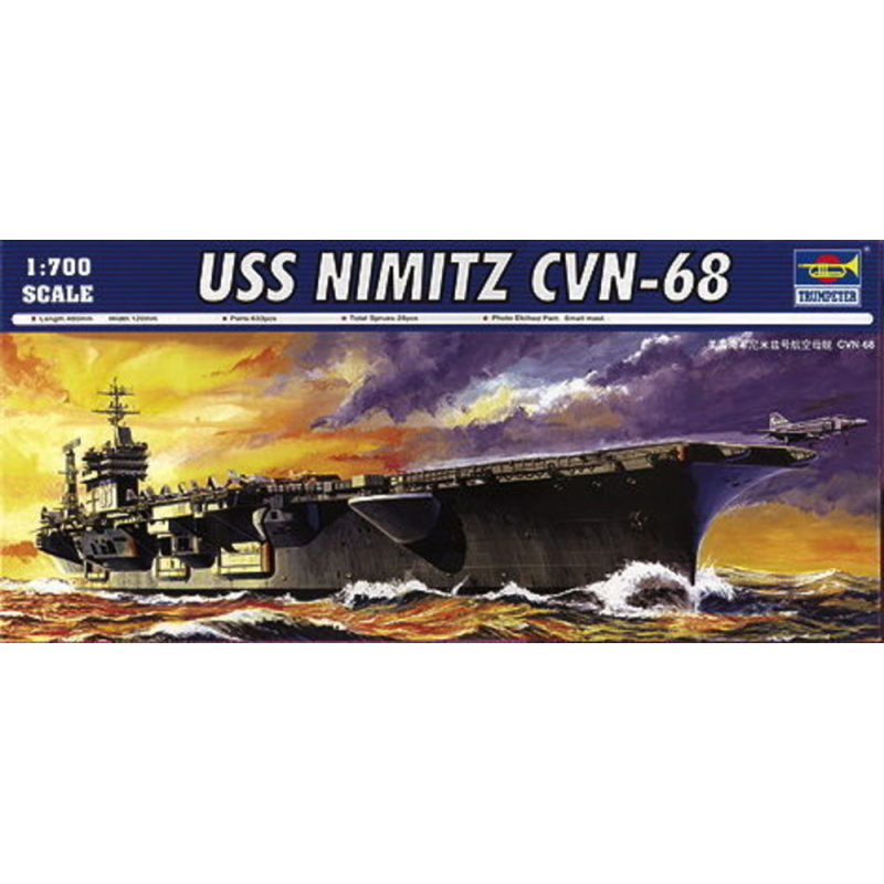 1/700 USS Nimitz CVN68 Aircraft Carrier 1975