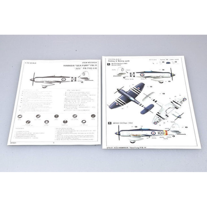 1/72 Hawker Sea Fury FB11 Fighter