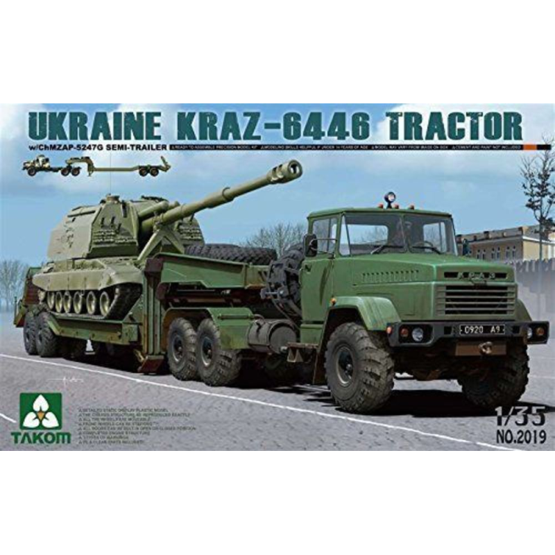 Ukraine KrAZ-6446 Tractor with ChMZAP-5247G Semi-Trailer