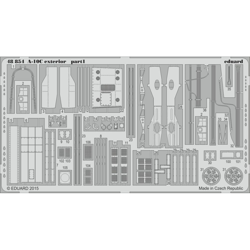 Fairchild A-10C exterior (designed to be used with Italeri kits)