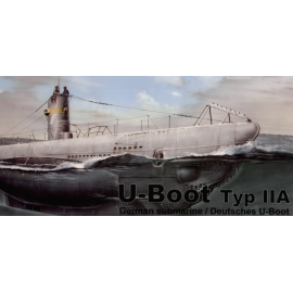U-Boat Type IIA Injection moulded (submarines) Ship model kit