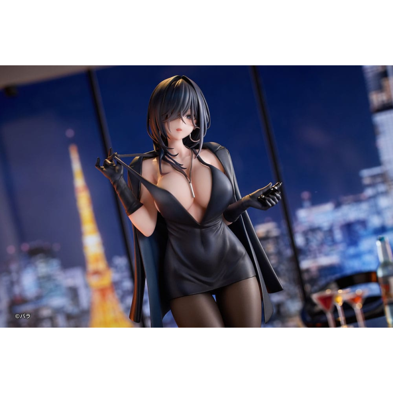 Original Character PVC Statuette 1/6 Ishimi Yokoyama Black One-piece Dress Ver. illustration by Bara 28 cm