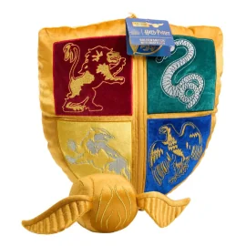 Harry Potter Pillow with Quidditch Crest & Snitch Plush