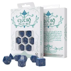 COBALT & SILVER ELVIC DICE SET