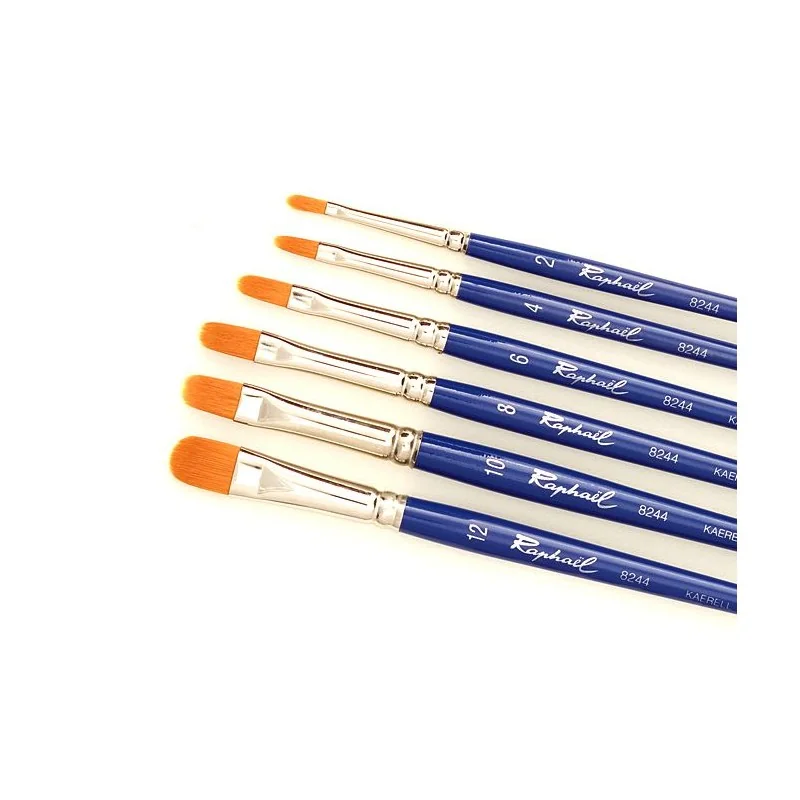 Raphaël Brushes - Kaerell Blue-Rounded Domed Used Brushes-Size 8