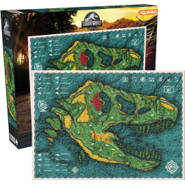 Jurassic World: 1000 piece map puzzle