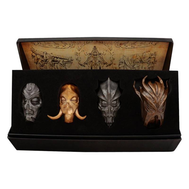 ELDER SCROLLS V SKYRIM -Set 4 Dragon Priest Masks Limited Edition