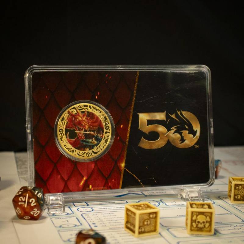 DUNGEONS & DRAGONS - 50th - 24k Gold Plated Coin Limited Edition