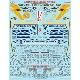 Leatherneck Legacy Hornets - sized for Hasegawa US Marine Corp McDonnell-Douglas F/A-18A F/A-18C F/A-18D [McDonnell-Douglas]