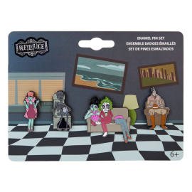 Beetlejuice by Loungefly Pin set 4 enamelled pins Waiting Room 3 cm