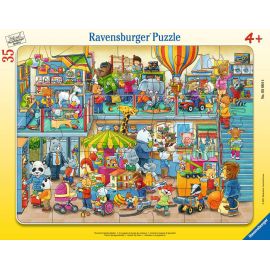 Frame puzzle 30-48 p - The animal toy store