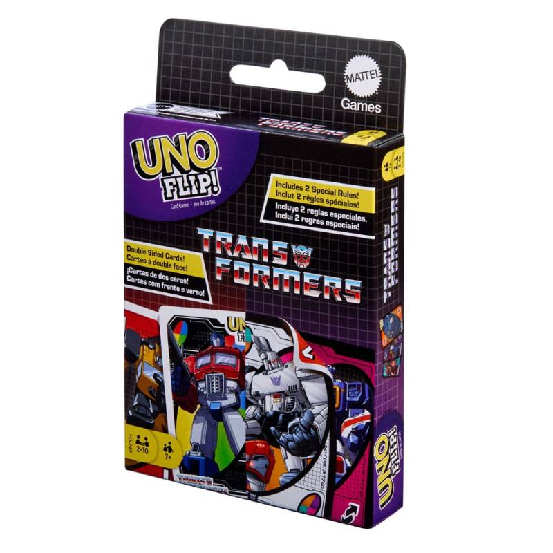 Transformers card game UNO Flip!