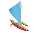 NALù Hawaiian Canoe with sail