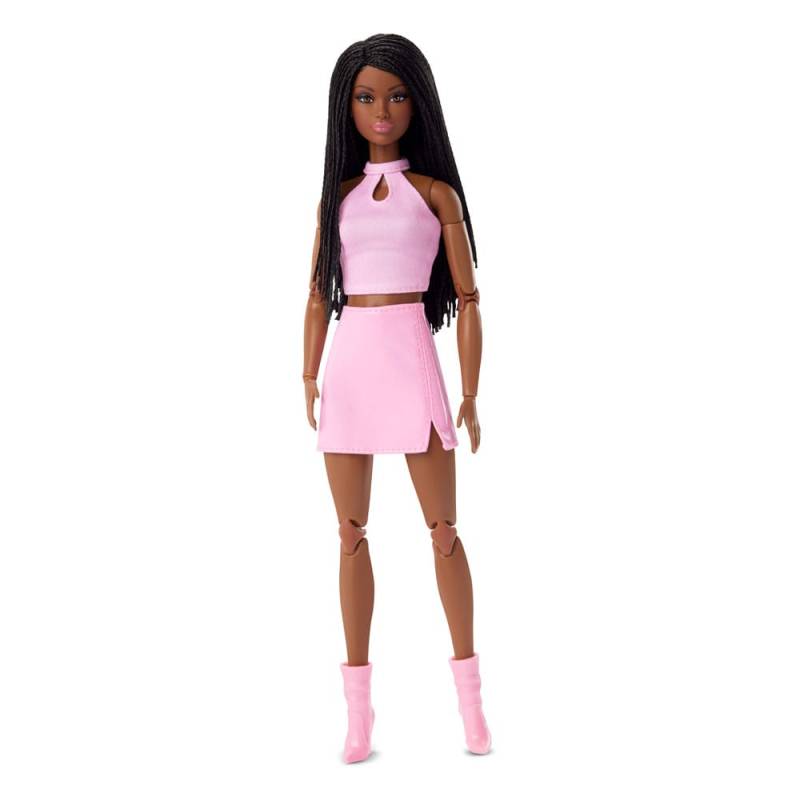 Barbie Signature doll Barbie Looks Model 21 Tall, Braids, Pink Skirt Outfit