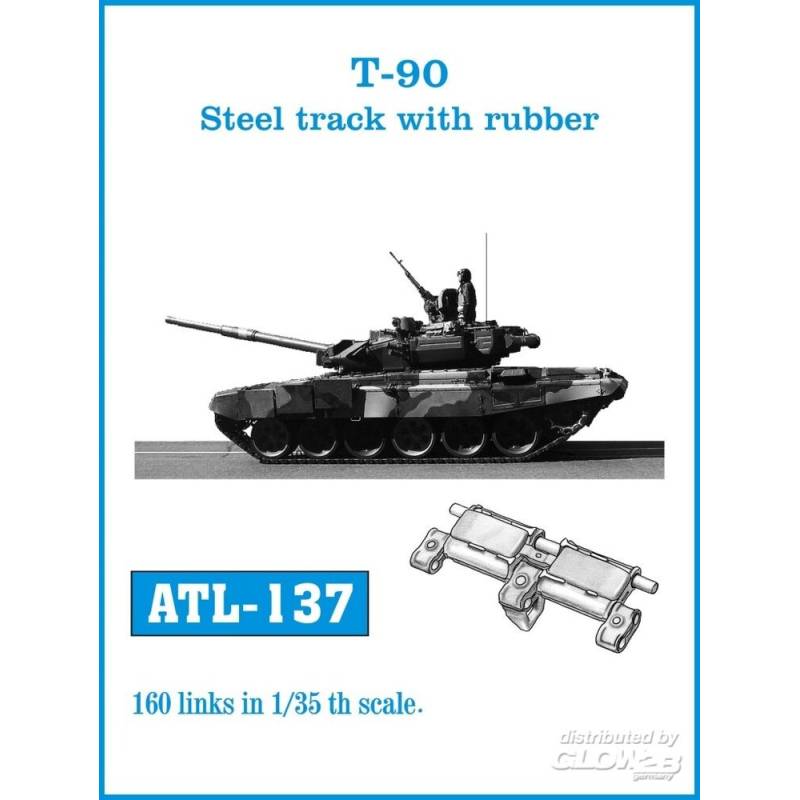 T-90 Steel track with rubber