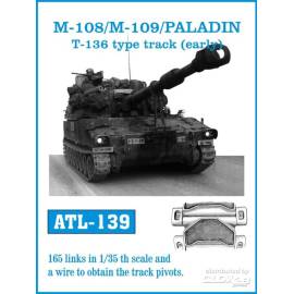 M-108/M-109/PALADIN T-136 type track(early)