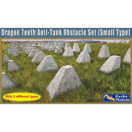 GECKO: 1/35; Dragon Teeth Anti-Tank Obstacle Set (Small Version)