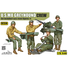 Jason Studio: 1/16; M8 Greyhound crew x 4 pcs figures