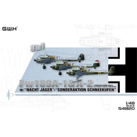 GREAT WALL HOBBY: 1/48; WWII German Fw 189A1 &A2 w/"Nacht Jager" & "Sonderaktion Schneekufen" 3 in 1