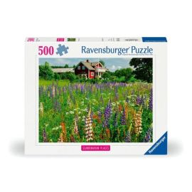 Puzzle 500 p - Farm in Sweden (Highlight Puzzle, Scandinavian)