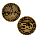 Dungeons & Dragons collector's coin 50th Anniversary Antique Gold Edition 4 cm