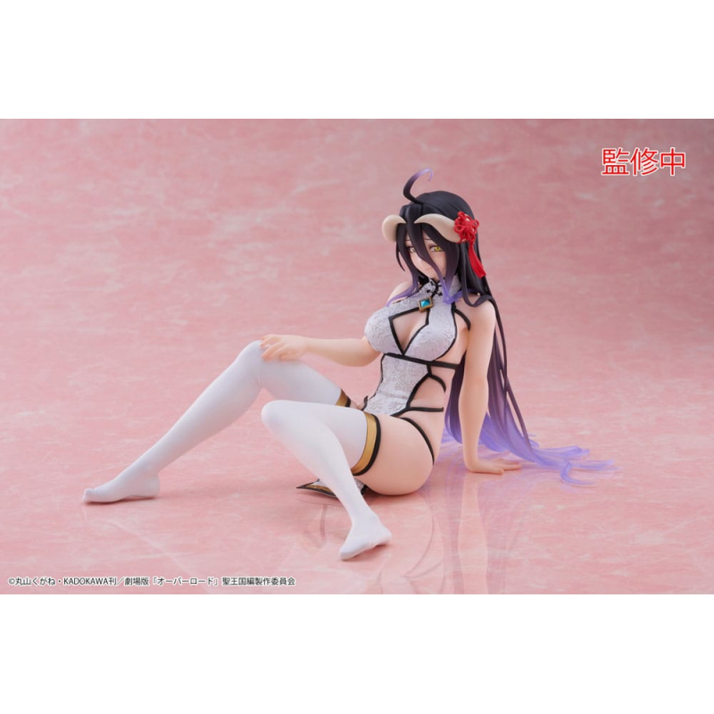 Overlord statuette PVC Desktop Cute Figure Albedo Chinese Dress Ver. 13cm