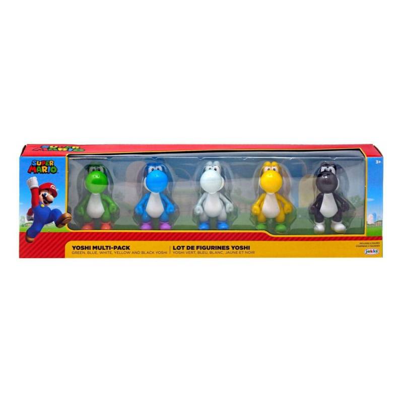 World of Nintendo Super Mario - Pack of 5 Super Mario figures Floruga, Mario and Luigi 6 cm